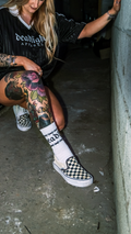 DEADLIGHT LOGO SOCKS - WHITE