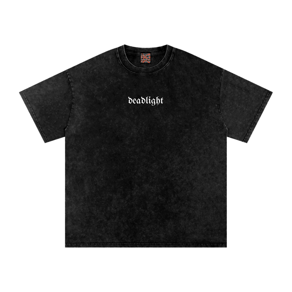 DEADLIGHT SIGNATURE LOGO TEE - SNOW WASHED BLACK