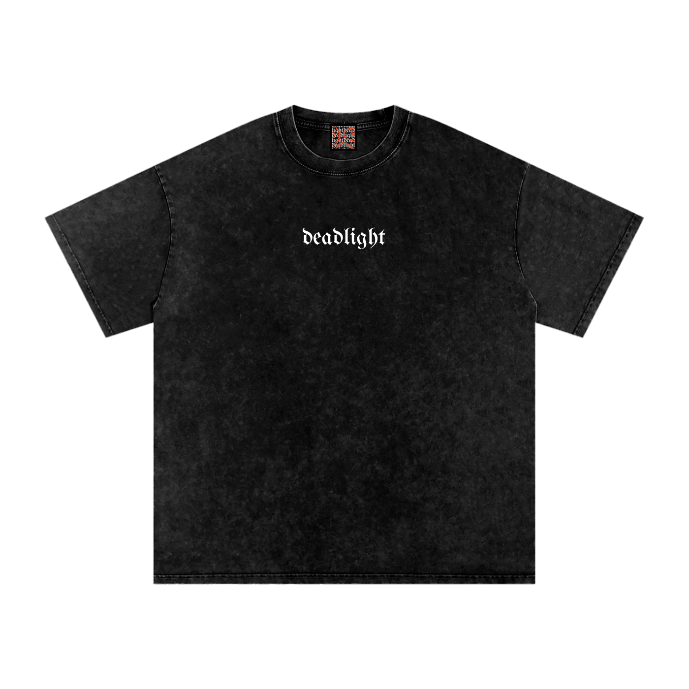 DEADLIGHT SIGNATURE LOGO TEE - SNOW WASHED BLACK