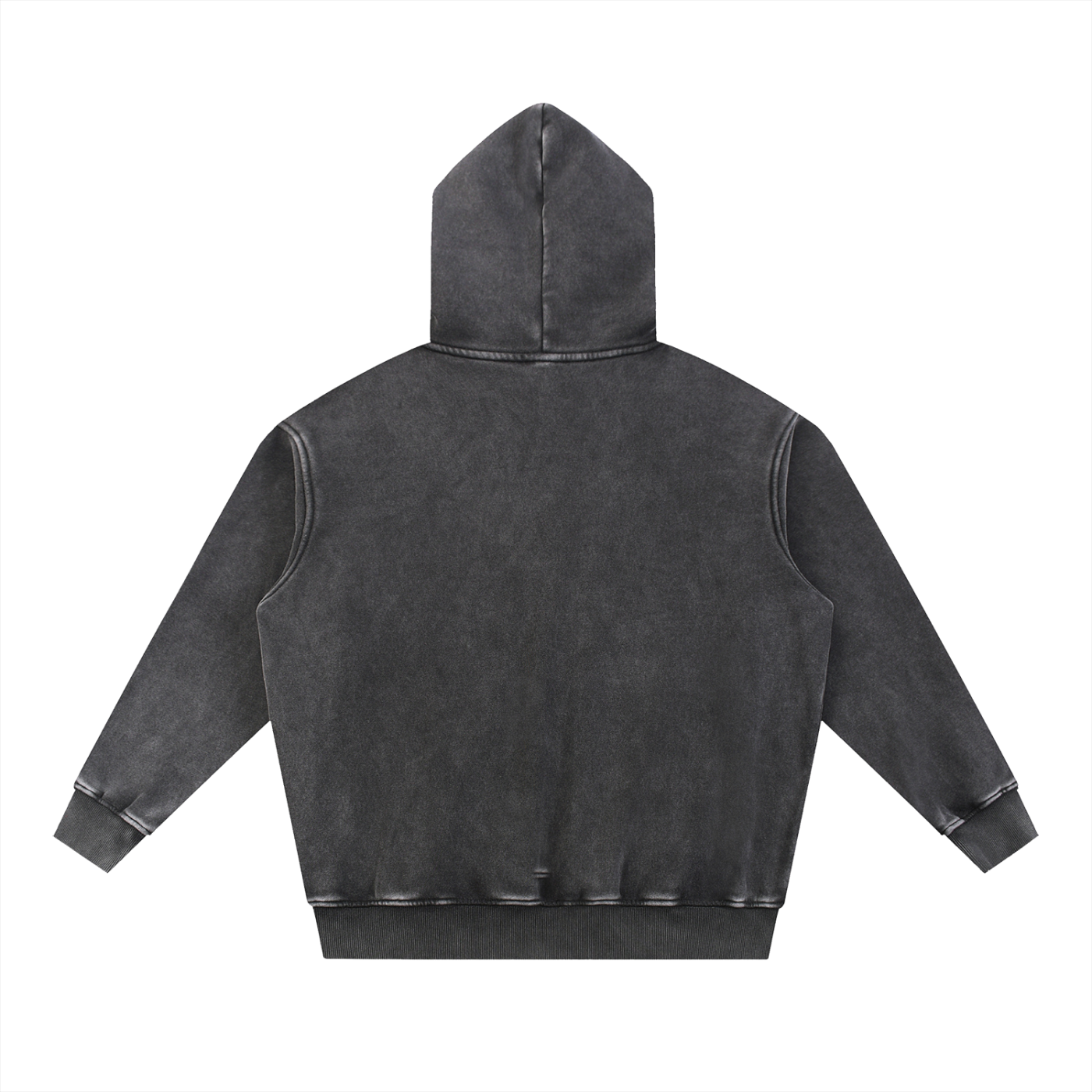 DEADLIGHT SIGNATURE LOGO HOODIE - SNOW WASHED BLACK
