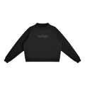 DEADLIGHT HOLLOW LOGO MOCK NECK SWEATER - BLACK