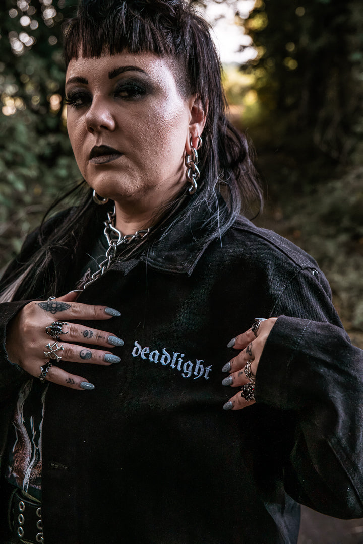 DEADLIGHT LOGO CHORE JACKET - BLACK