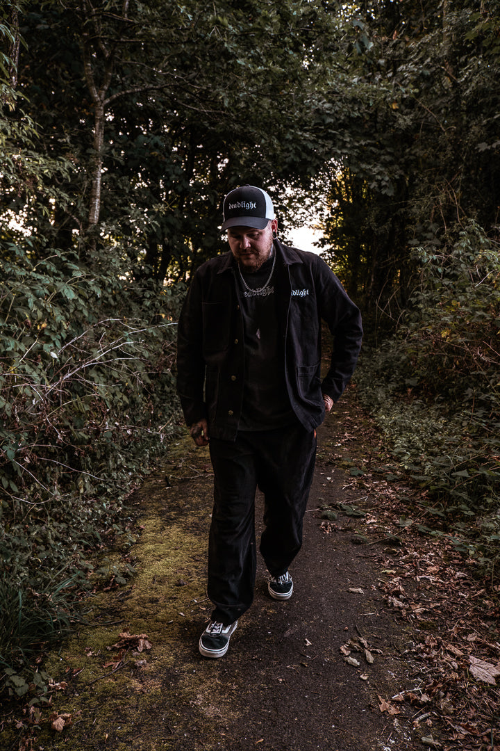 DEADLIGHT LOGO CHORE JACKET - BLACK