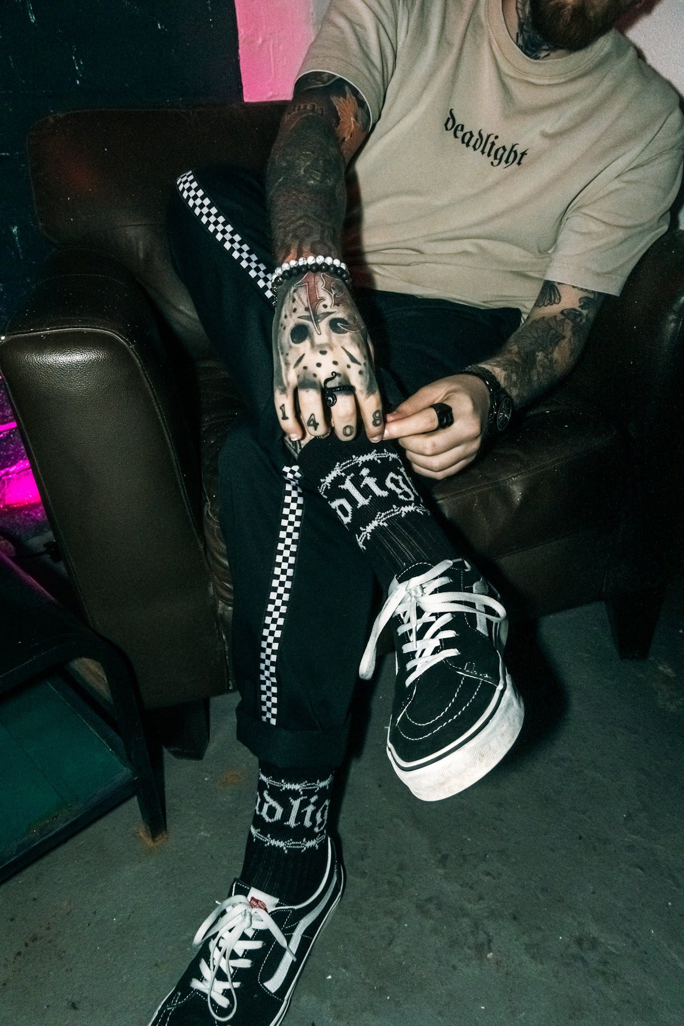 DEADLIGHT LOGO SOCKS - BLACK