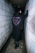 DL HEART LOGO HOODIE - BLACK