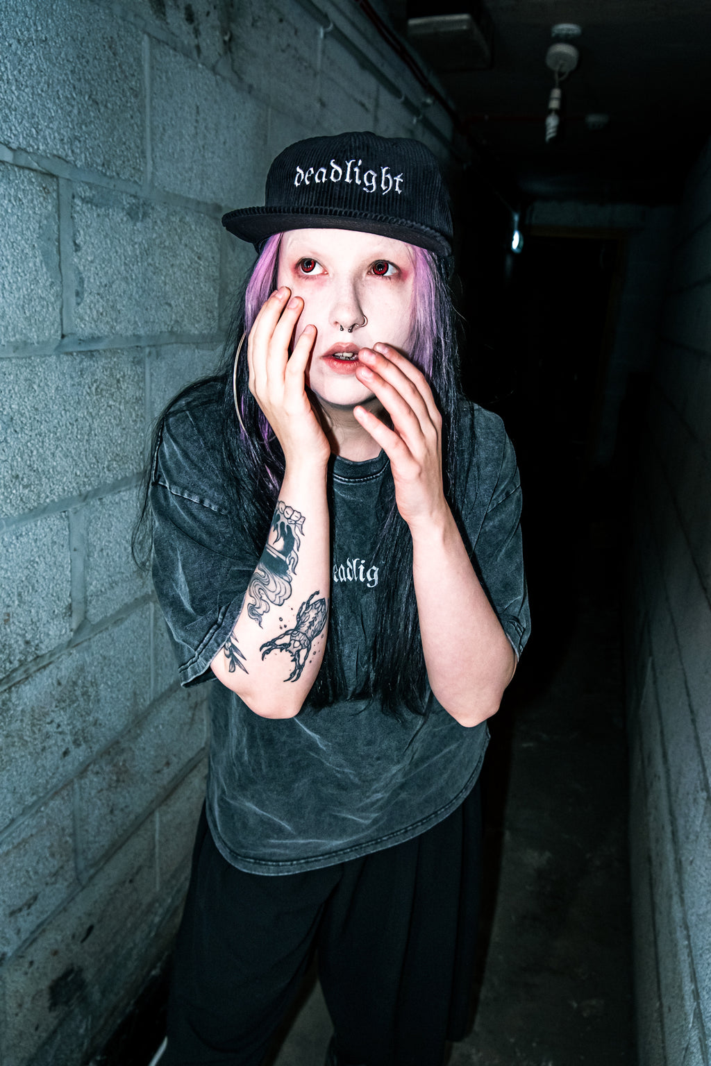 DEADLIGHT LOGO CORD CAP - BLACK
