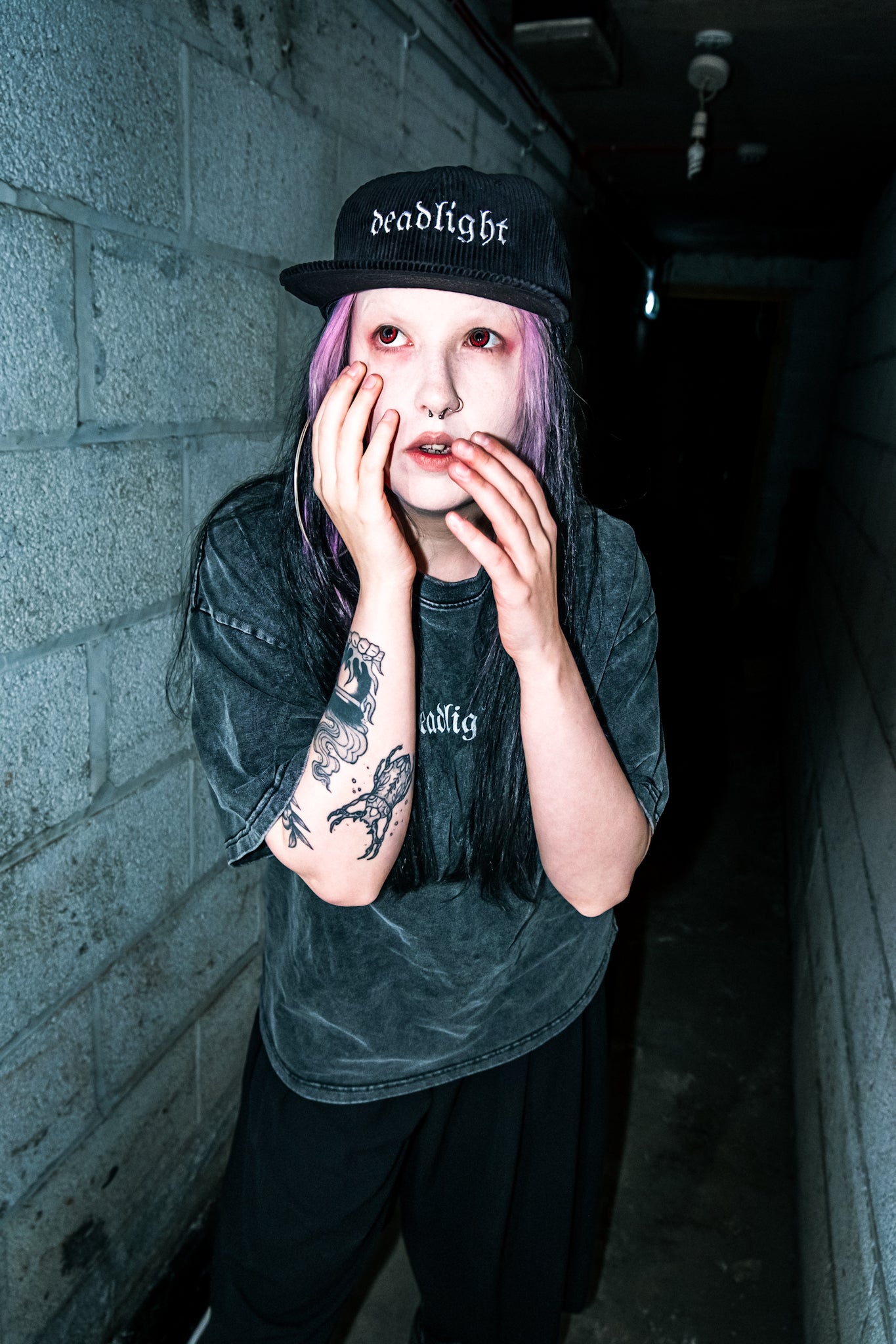 DEADLIGHT LOGO CORD CAP - BLACK