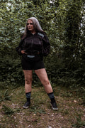 ALTERED LOGO CYCLING SHORTS - BLACK