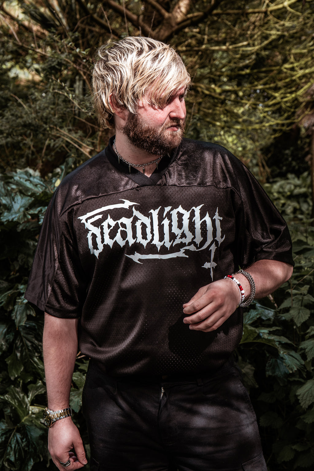 ALTERED LOGO HOCKEY JERSEY - BLACK