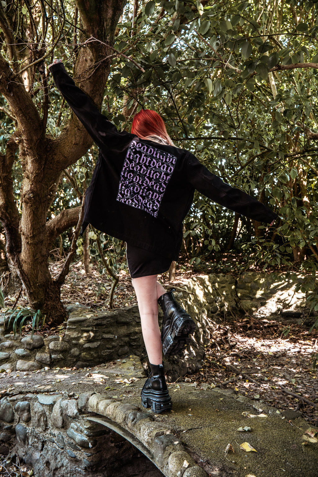 LAVENDER EYES CHORE JACKET - BLACK