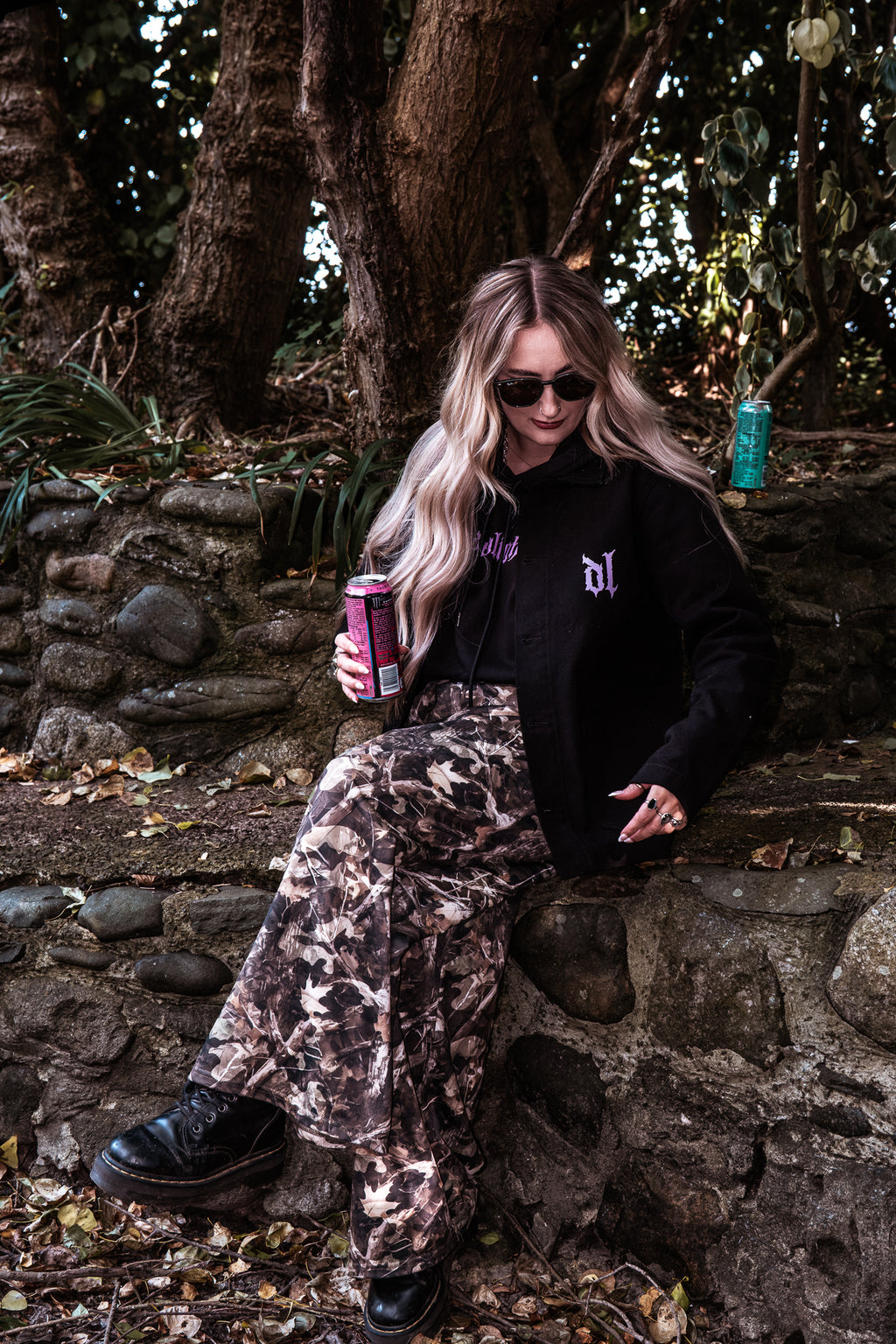 LAVENDER EYES CHORE JACKET - BLACK
