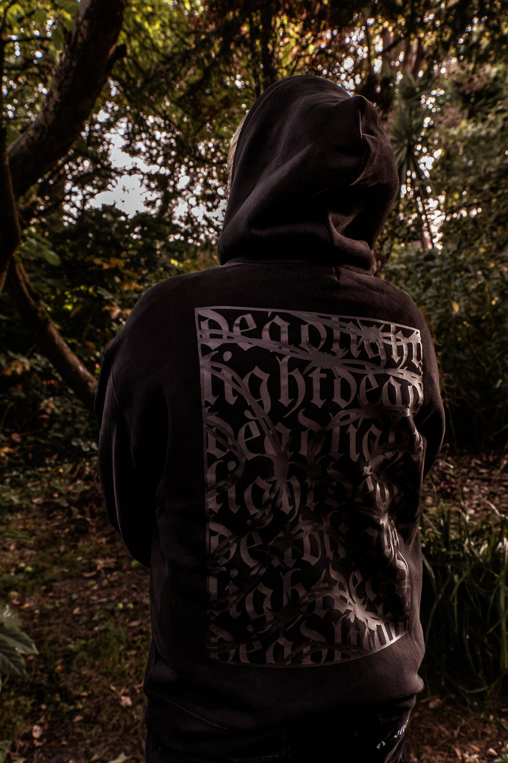 DARKER STILL BARBED WIRE HOODIE - BLACK
